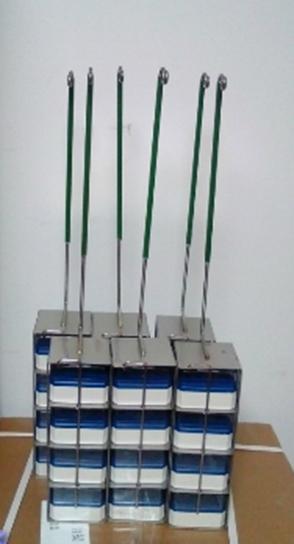 四层方提桶(E1290产品配件, 5×5冻存盒)
